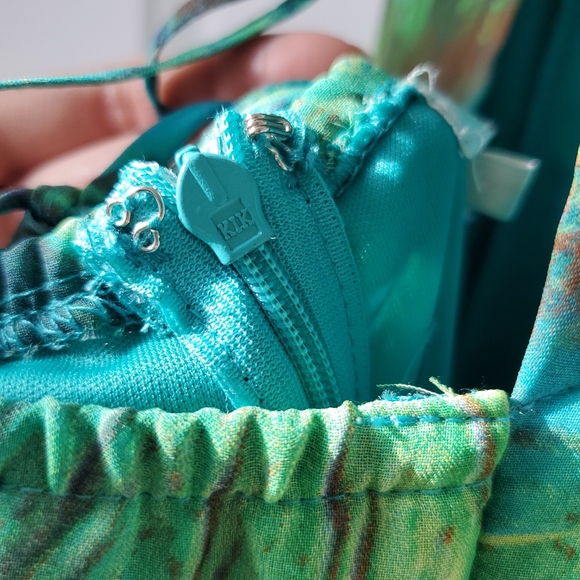 ♡SOLD♡ Luxxel Green Tropical Print Maxi Size S - Picture 16 of 16